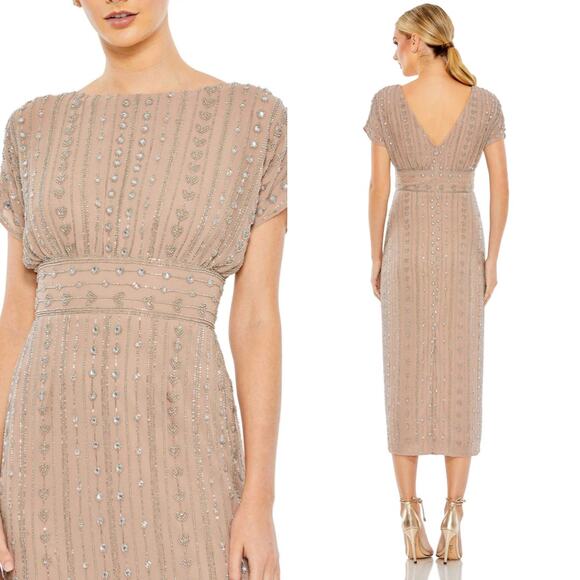 NWT MAC DUGGAL DRESS 14 MOTHER OF THE BRIDE FORMAL EVENING WEDDING GUEST - Picture 2 of 16